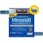 Minoxidil Kirkland 5% Lacrado Original - 6 Frascos de 60ml Na wolf Pharma
