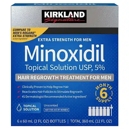 Minoxidil Kirkland 5% Lacrado Original na Wolf